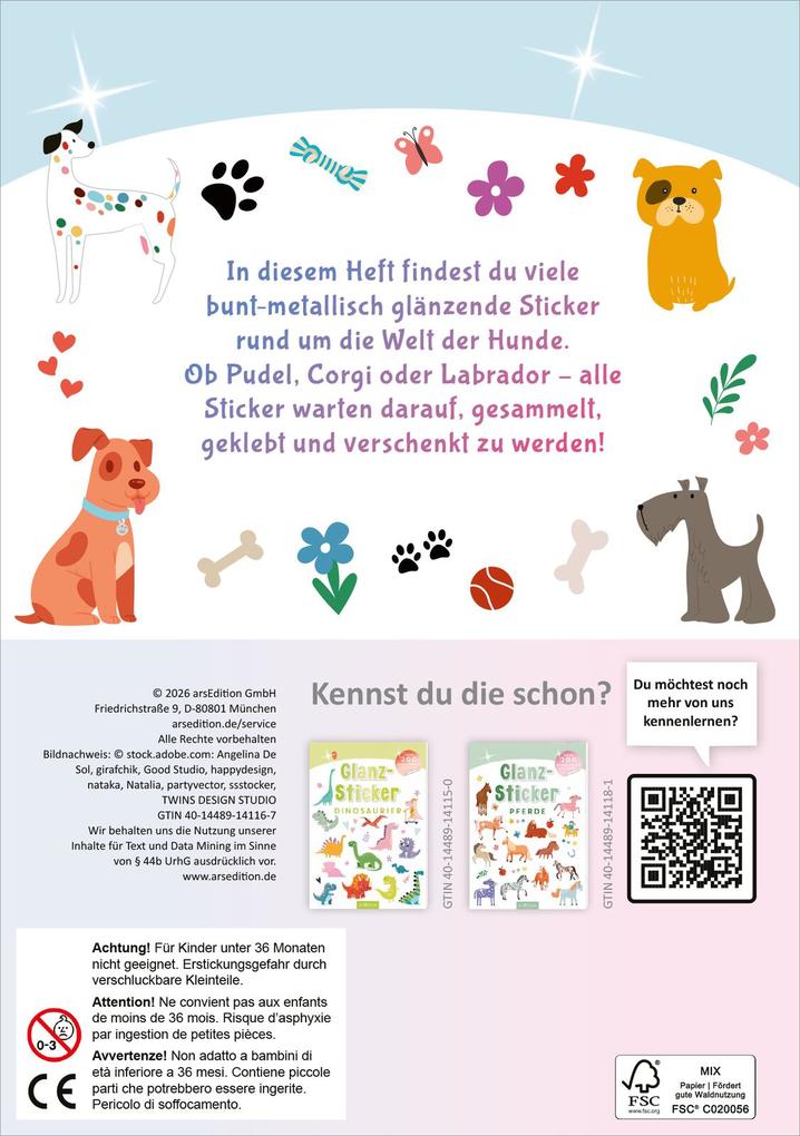 Weitere Ansicht: Glanz-Sticker - Hunde