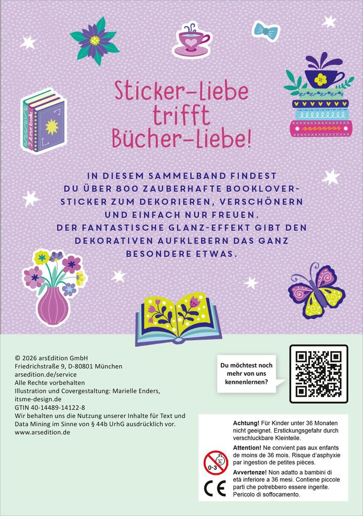 Weitere Ansicht: I Love Books - Sticker-Liebe