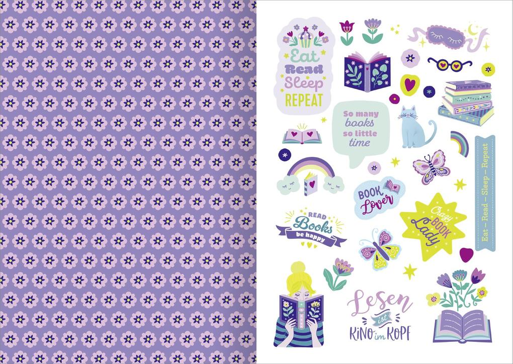 Weitere Ansicht: I Love Books - Sticker-Liebe