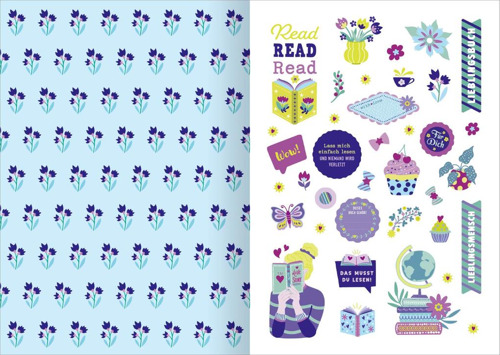 Weitere Ansicht: I Love Books - Sticker-Liebe