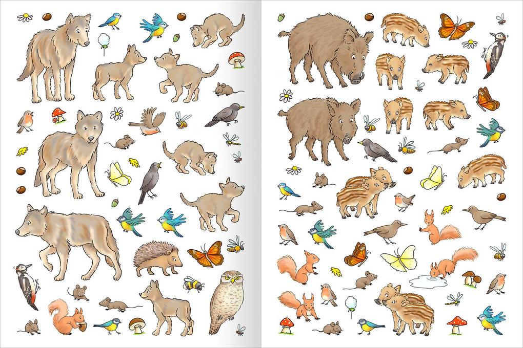 Weitere Ansicht: Erstes Stickern - Im Wald