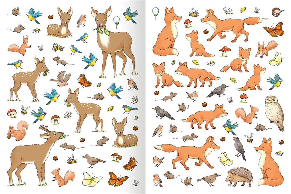 Weitere Ansicht: Erstes Stickern - Im Wald