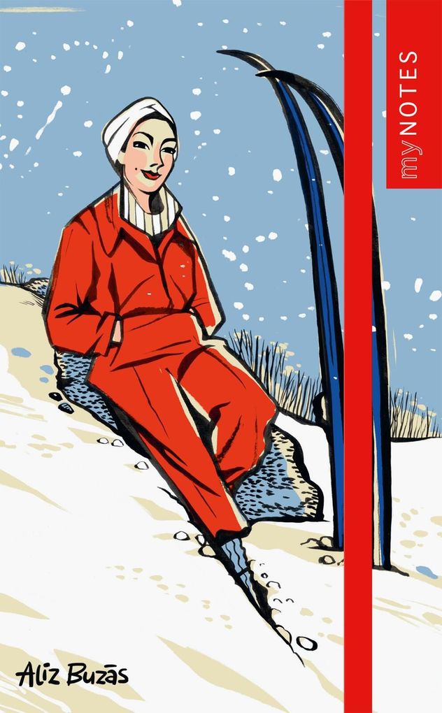 Weitere Ansicht: myNOTES Papeterie: Notizbuch A6 Österreich - Schneeglück & Ski-Momente