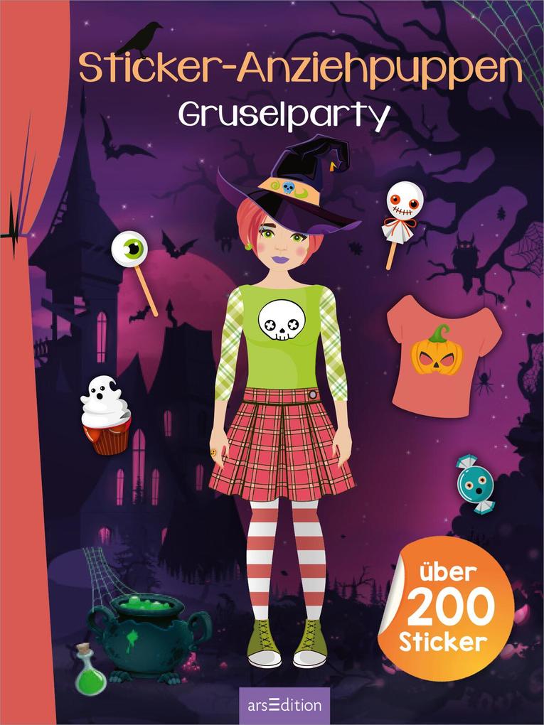 Weitere Ansicht: Sticker-Anziehpuppen - Gruselparty