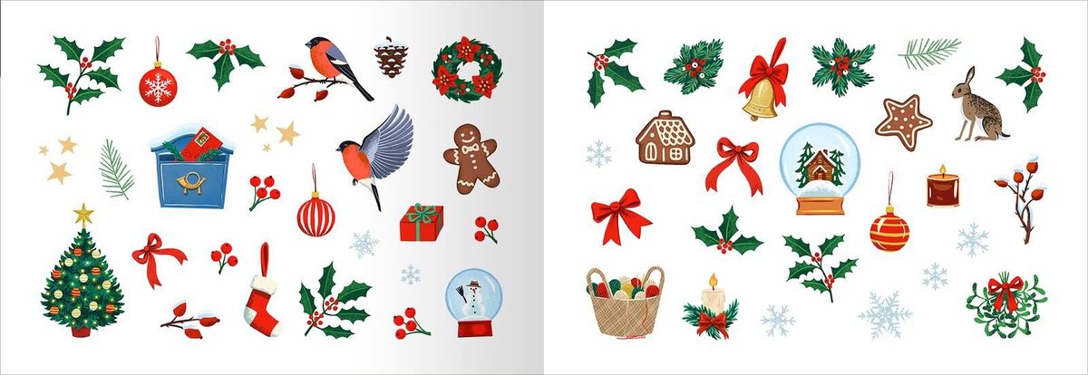 Weitere Ansicht: Wundervolle Weihnachtssticker