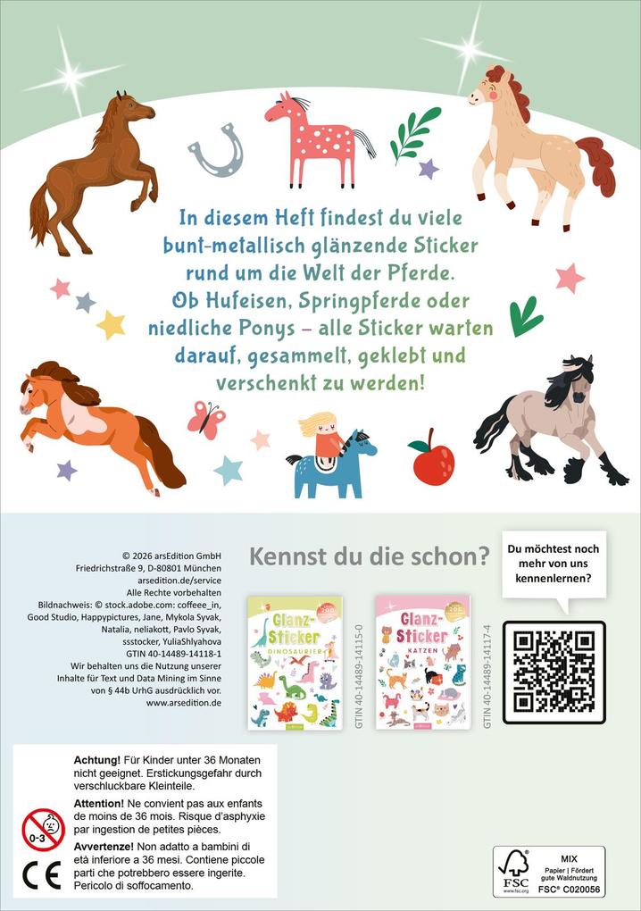 Weitere Ansicht: Glanz-Sticker - Pferde