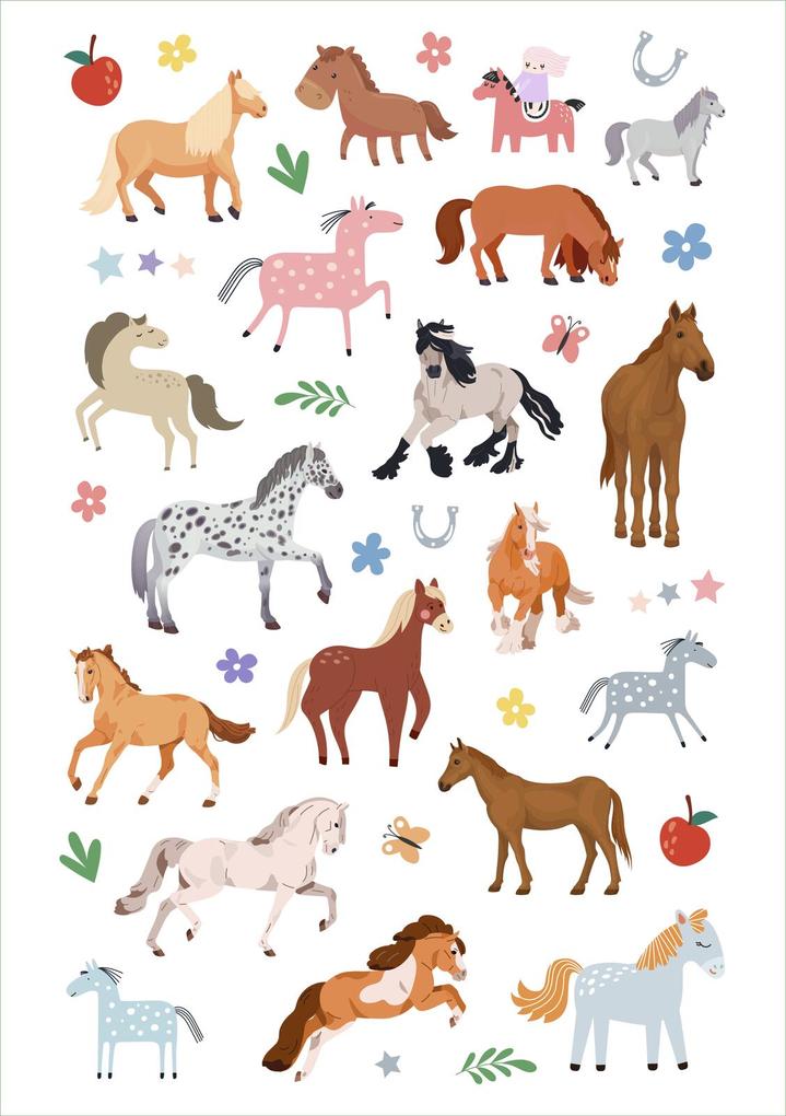 Weitere Ansicht: Glanz-Sticker - Pferde