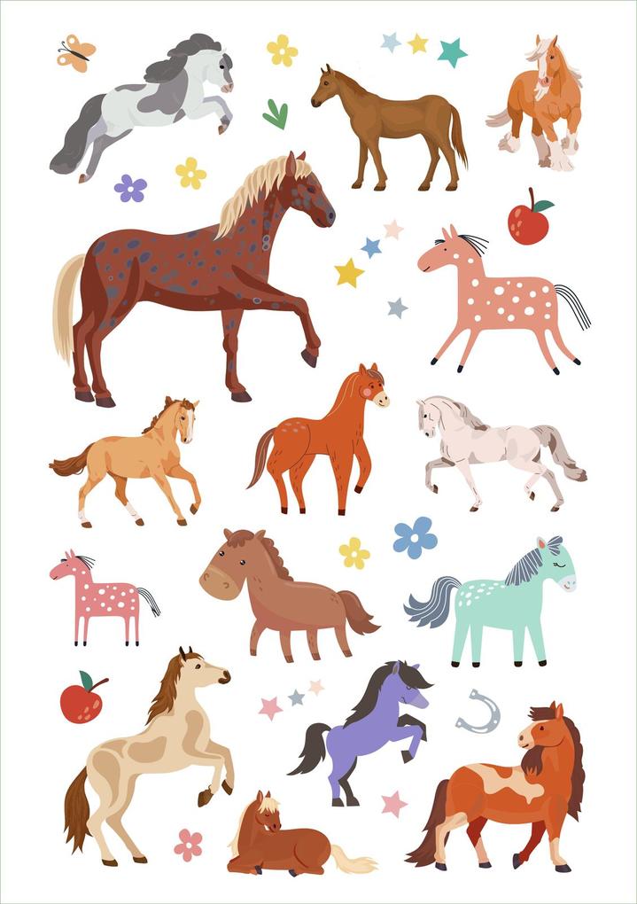Weitere Ansicht: Glanz-Sticker - Pferde
