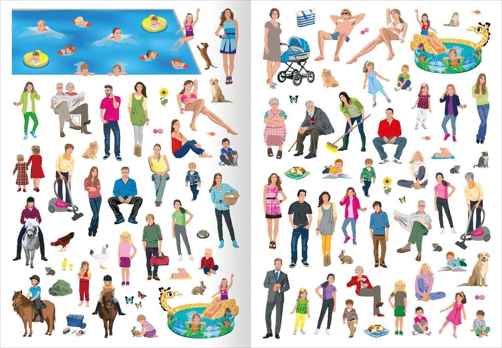Weitere Ansicht: Das superdicke Stickerheft - Mein Traumhaus