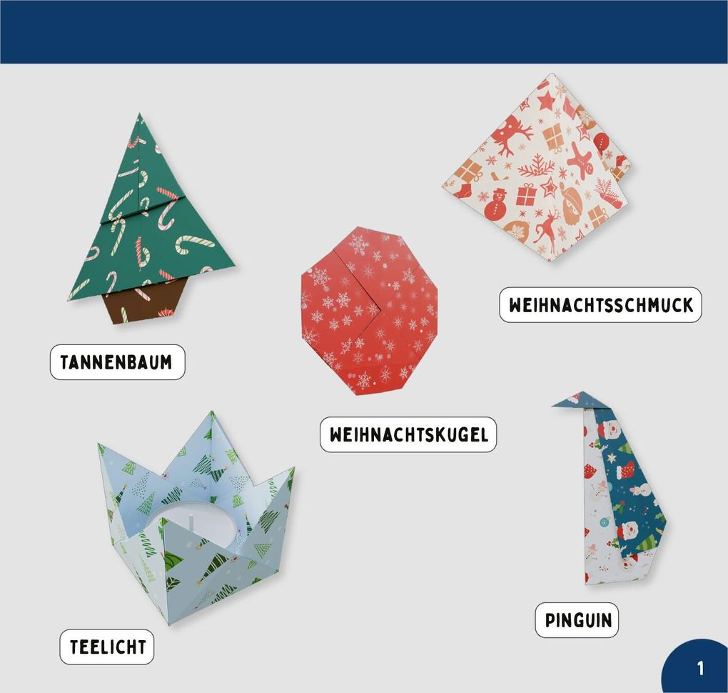 Weitere Ansicht: Weihnachts-Origami