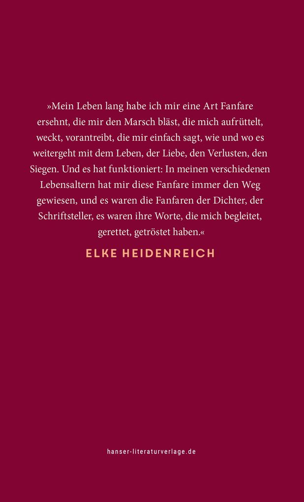Weitere Ansicht: 'Ach, eine Fanfare!' | Elke Heidenreich