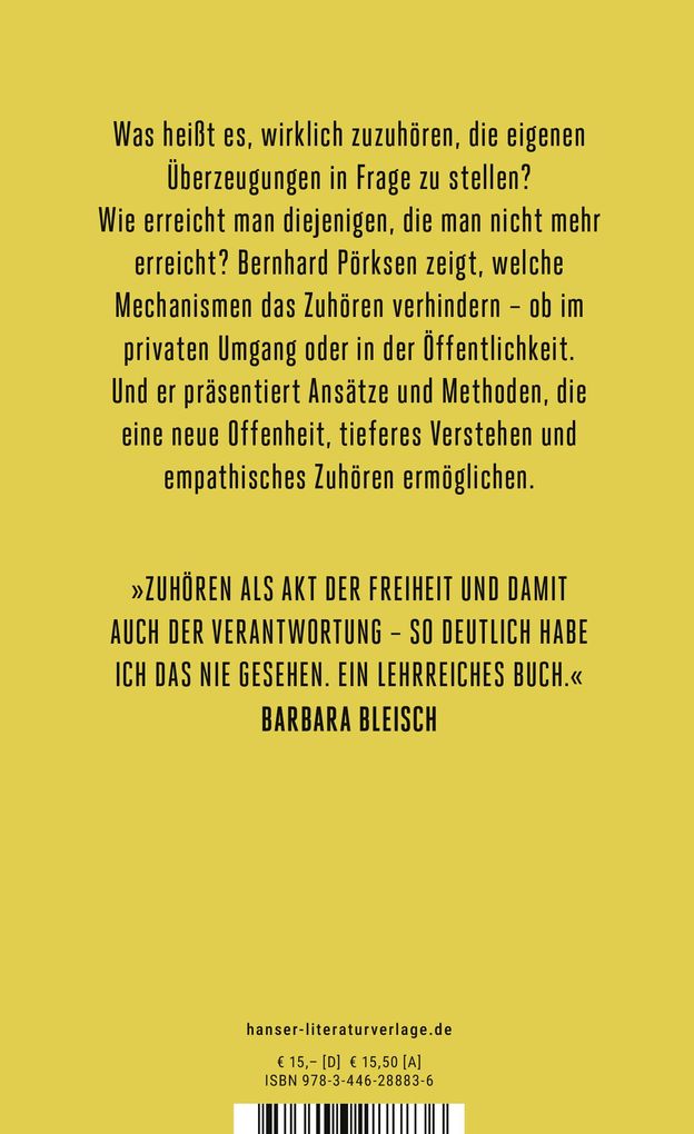 Weitere Ansicht: Zuhören | Bernhard Pörksen