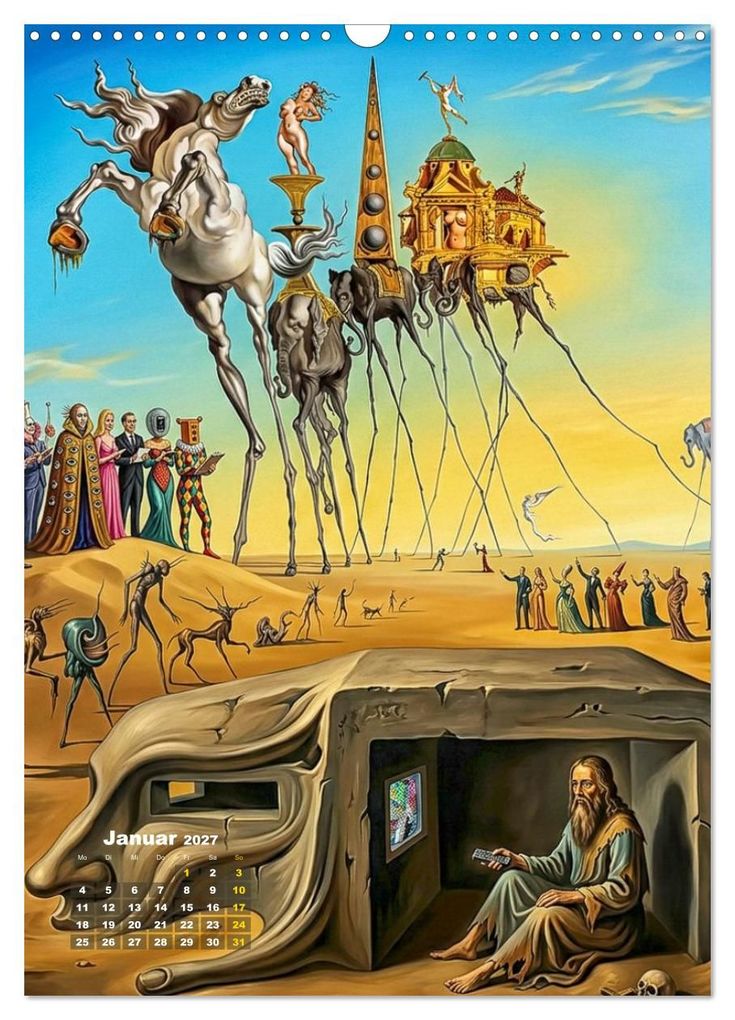 Weitere Ansicht: Dali und Magritte: zwei surreale Wirklichkeiten (Wandkalender 2027 DIN A3 hoch), CALVENDO Monatskalender | Werner Braun, Calvendo