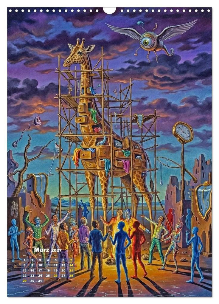 Weitere Ansicht: Dali und Magritte: zwei surreale Wirklichkeiten (Wandkalender 2027 DIN A3 hoch), CALVENDO Monatskalender | Werner Braun, Calvendo