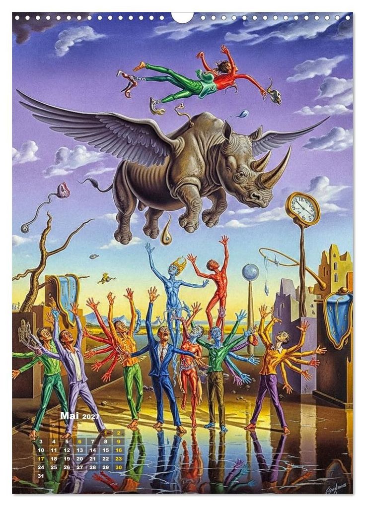 Weitere Ansicht: Dali und Magritte: zwei surreale Wirklichkeiten (Wandkalender 2027 DIN A3 hoch), CALVENDO Monatskalender | Werner Braun, Calvendo