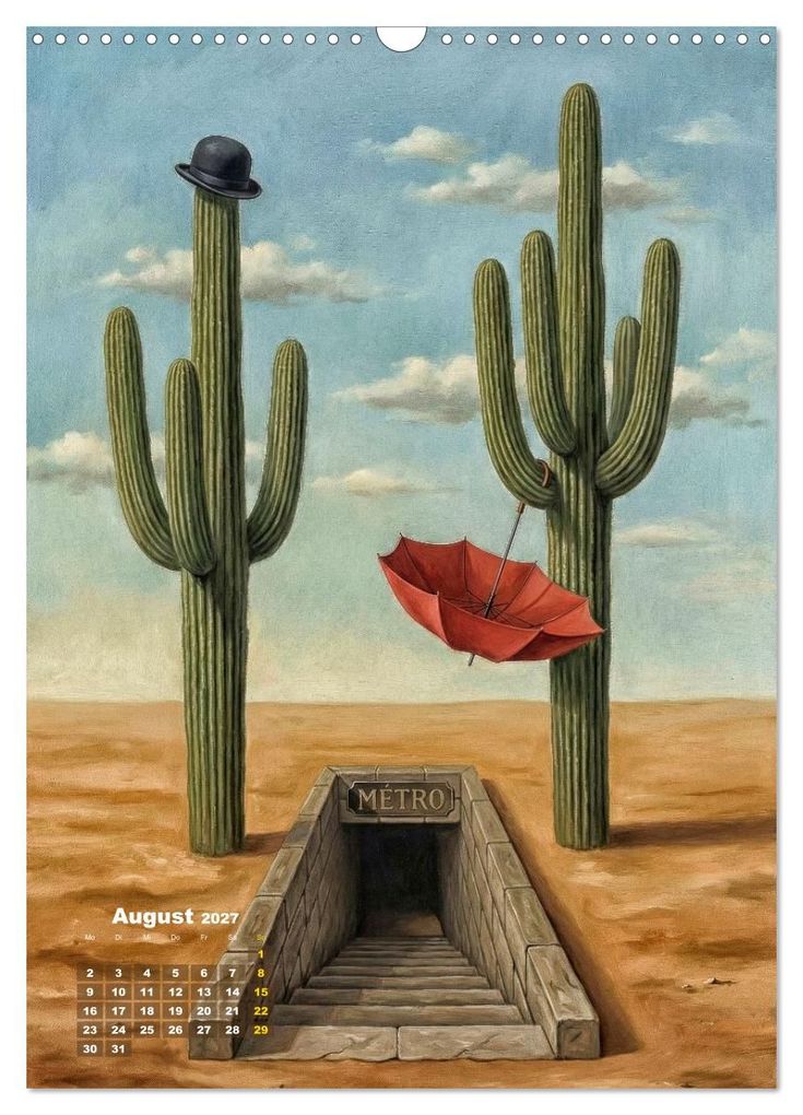 Weitere Ansicht: Dali und Magritte: zwei surreale Wirklichkeiten (Wandkalender 2027 DIN A3 hoch), CALVENDO Monatskalender | Werner Braun, Calvendo