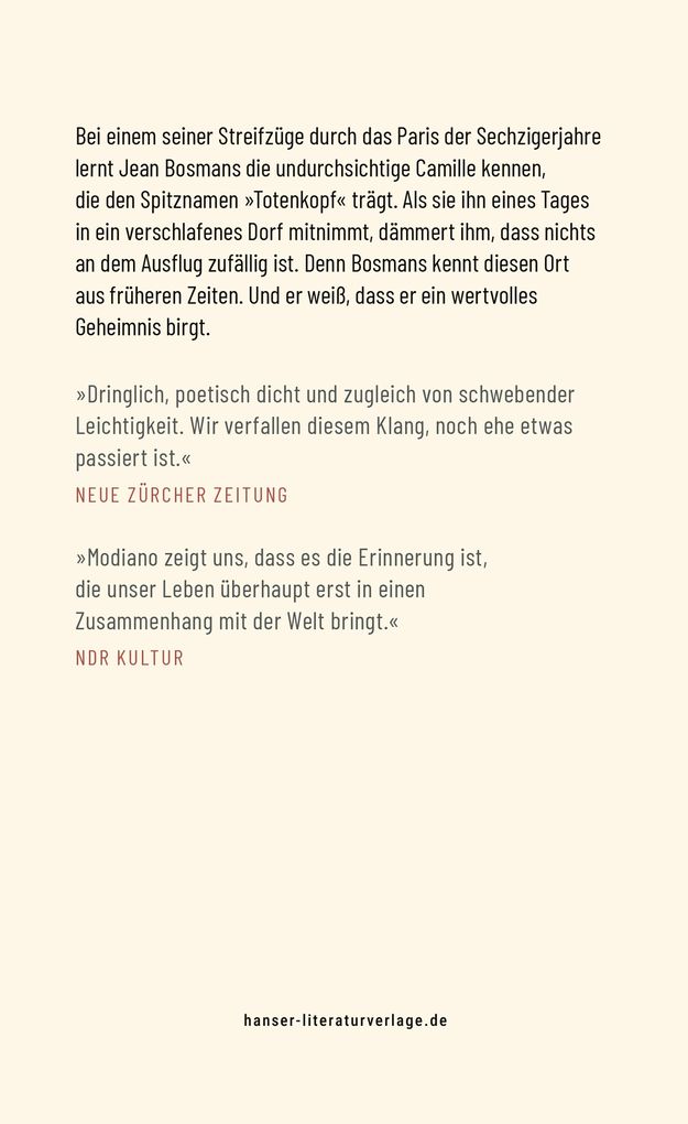 Weitere Ansicht: Unterwegs nach Chevreuse | Patrick Modiano
