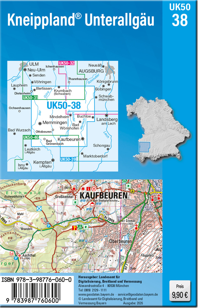 Weitere Ansicht: UK50-38 Kneippland Unterallgäu