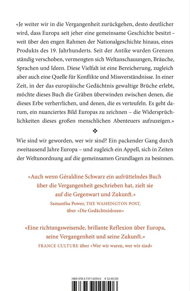 Weitere Ansicht: Wer wir waren, wer wir sind | Géraldine Schwarz