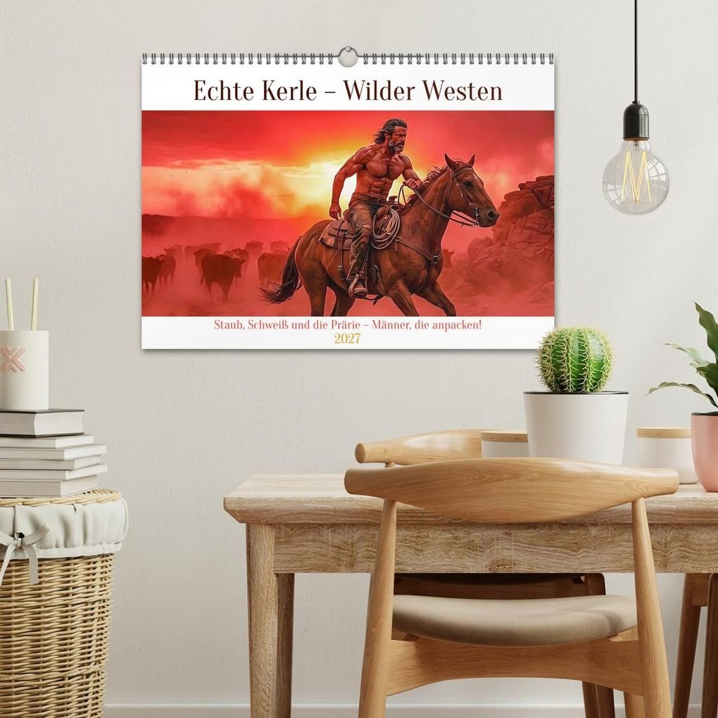 Weitere Ansicht: Echte Kerle - Wilder Westen (Wandkalender 2027 DIN A3 quer), CALVENDO Monatskalender | Liam Blue, Calvendo