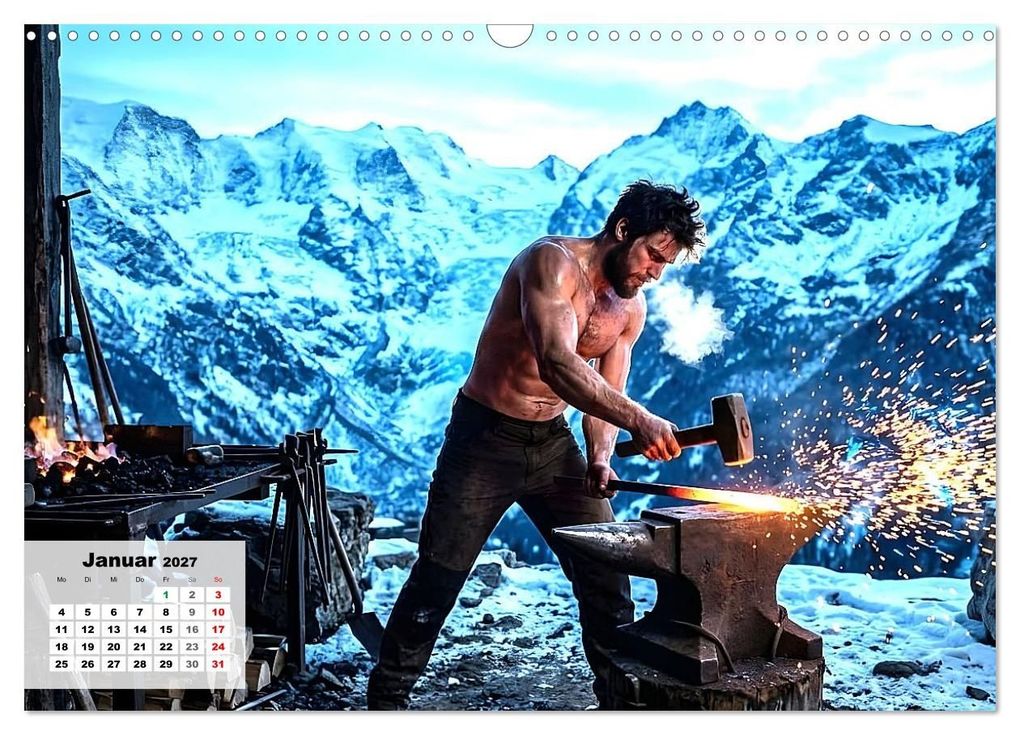 Weitere Ansicht: Echte Kerle - Wilder Westen (Wandkalender 2027 DIN A3 quer), CALVENDO Monatskalender | Liam Blue, Calvendo