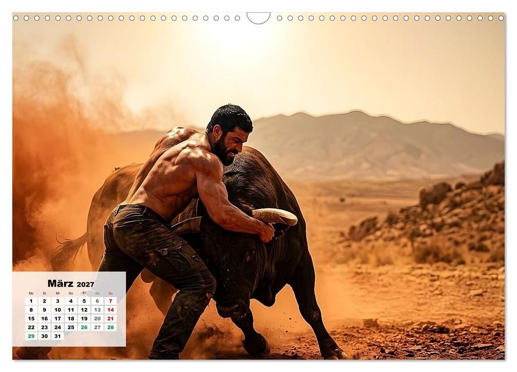Weitere Ansicht: Echte Kerle - Wilder Westen (Wandkalender 2027 DIN A3 quer), CALVENDO Monatskalender | Liam Blue, Calvendo