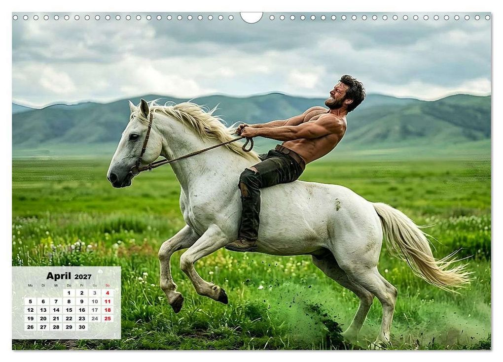 Weitere Ansicht: Echte Kerle - Wilder Westen (Wandkalender 2027 DIN A3 quer), CALVENDO Monatskalender | Liam Blue, Calvendo