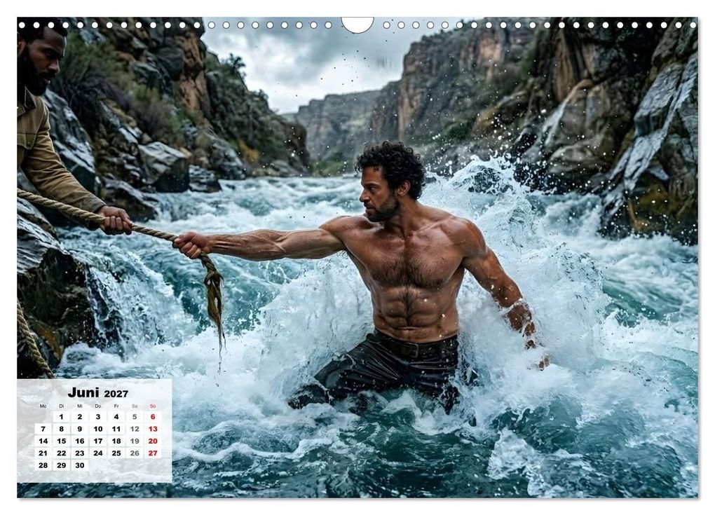 Weitere Ansicht: Echte Kerle - Wilder Westen (Wandkalender 2027 DIN A3 quer), CALVENDO Monatskalender | Liam Blue, Calvendo