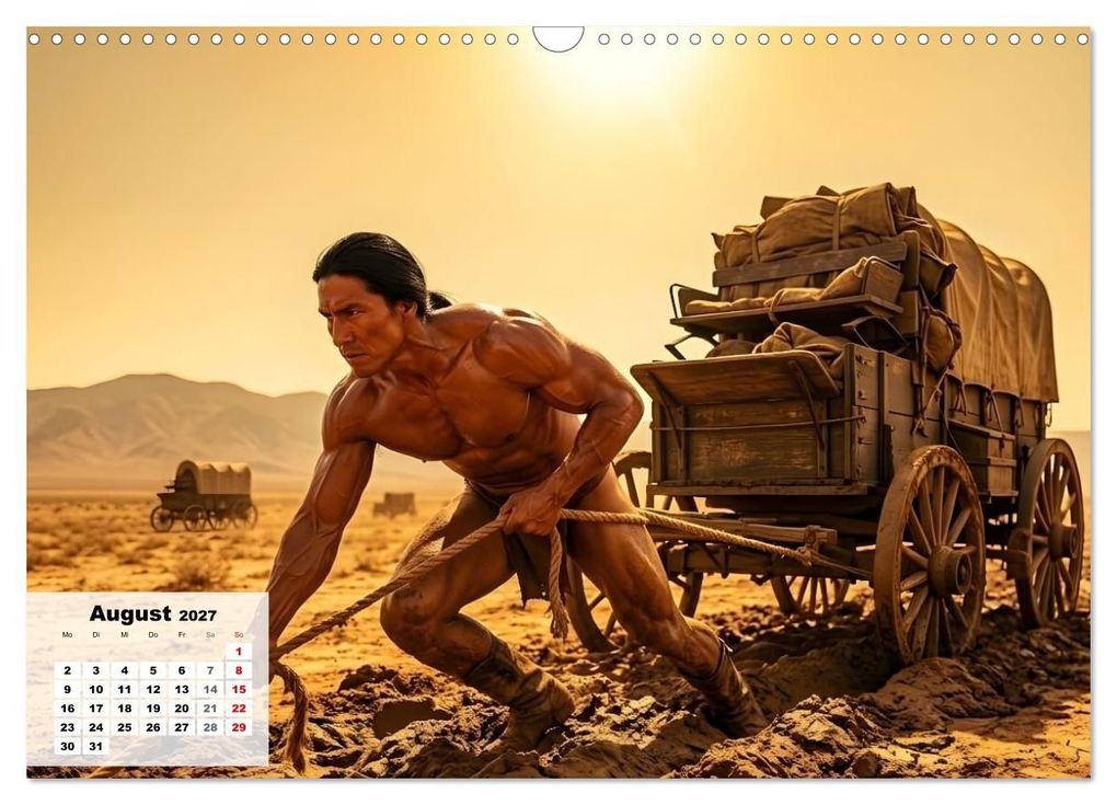 Weitere Ansicht: Echte Kerle - Wilder Westen (Wandkalender 2027 DIN A3 quer), CALVENDO Monatskalender | Liam Blue, Calvendo