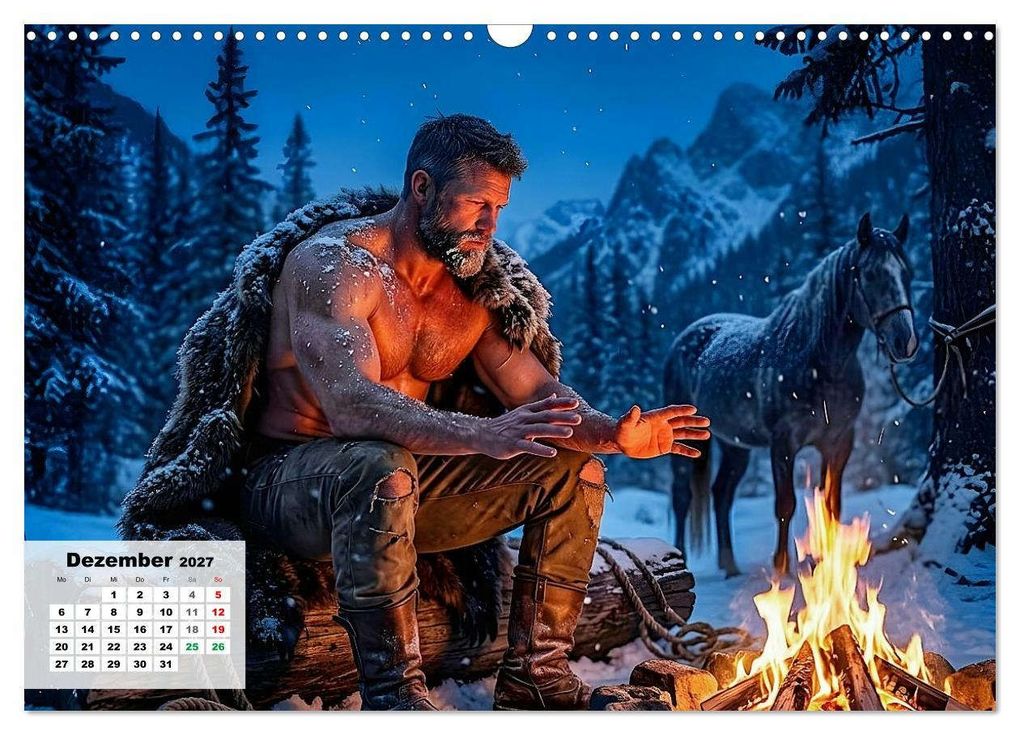 Weitere Ansicht: Echte Kerle - Wilder Westen (Wandkalender 2027 DIN A3 quer), CALVENDO Monatskalender | Liam Blue, Calvendo