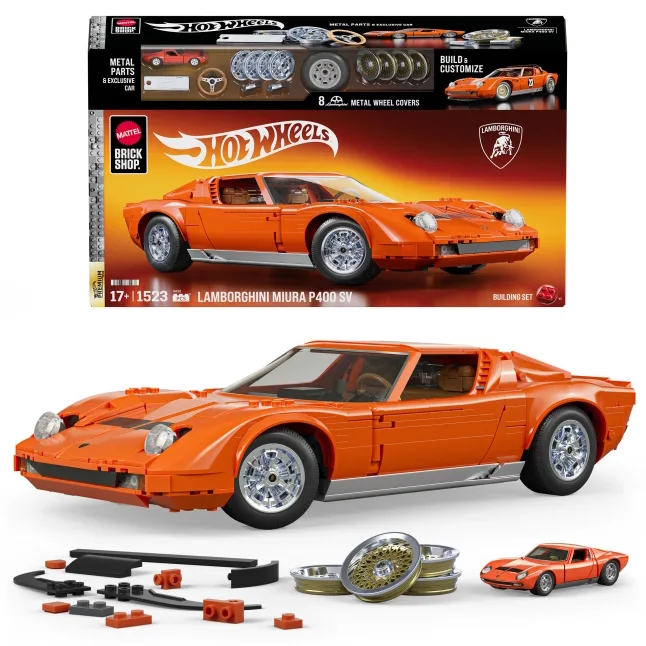 Weitere Ansicht: Mattel Brick Shop - Hot Wheels 71 Lamborghini Miura P400 SV