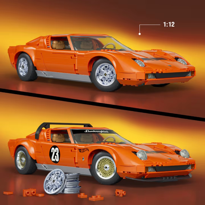 Weitere Ansicht: Mattel Brick Shop - Hot Wheels 71 Lamborghini Miura P400 SV