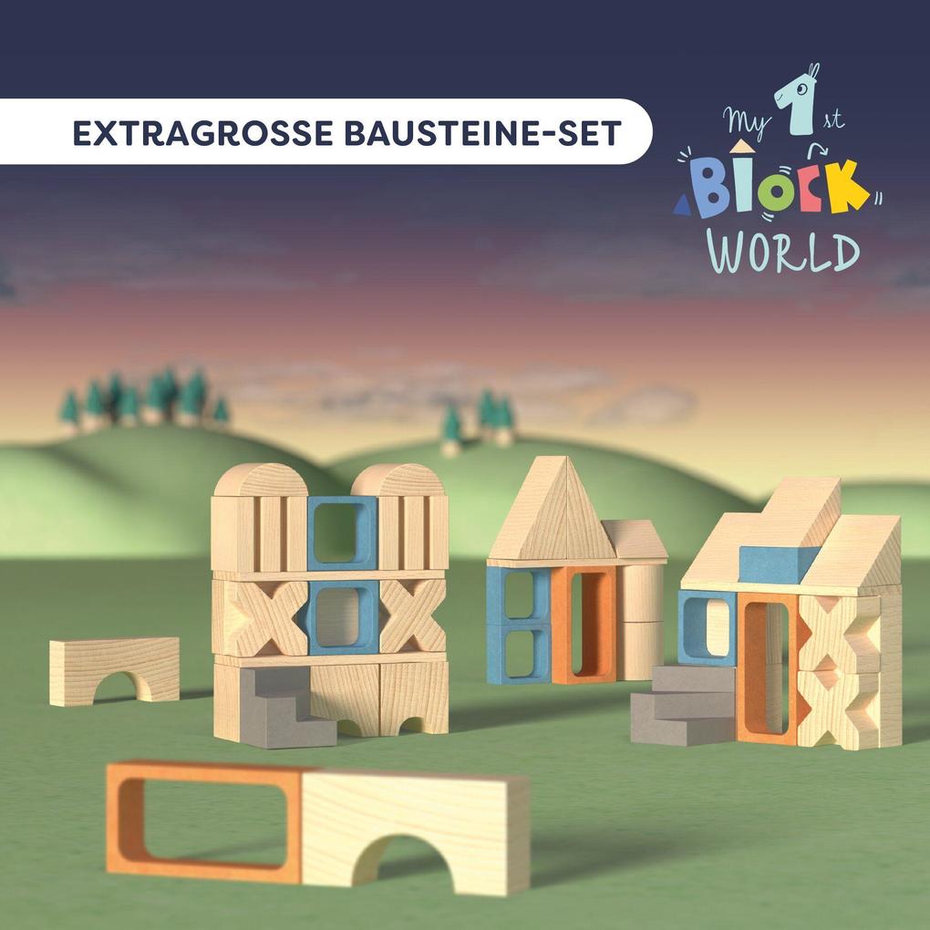 Weitere Ansicht: Extragroße Bausteine-Set | Ines Frömelt