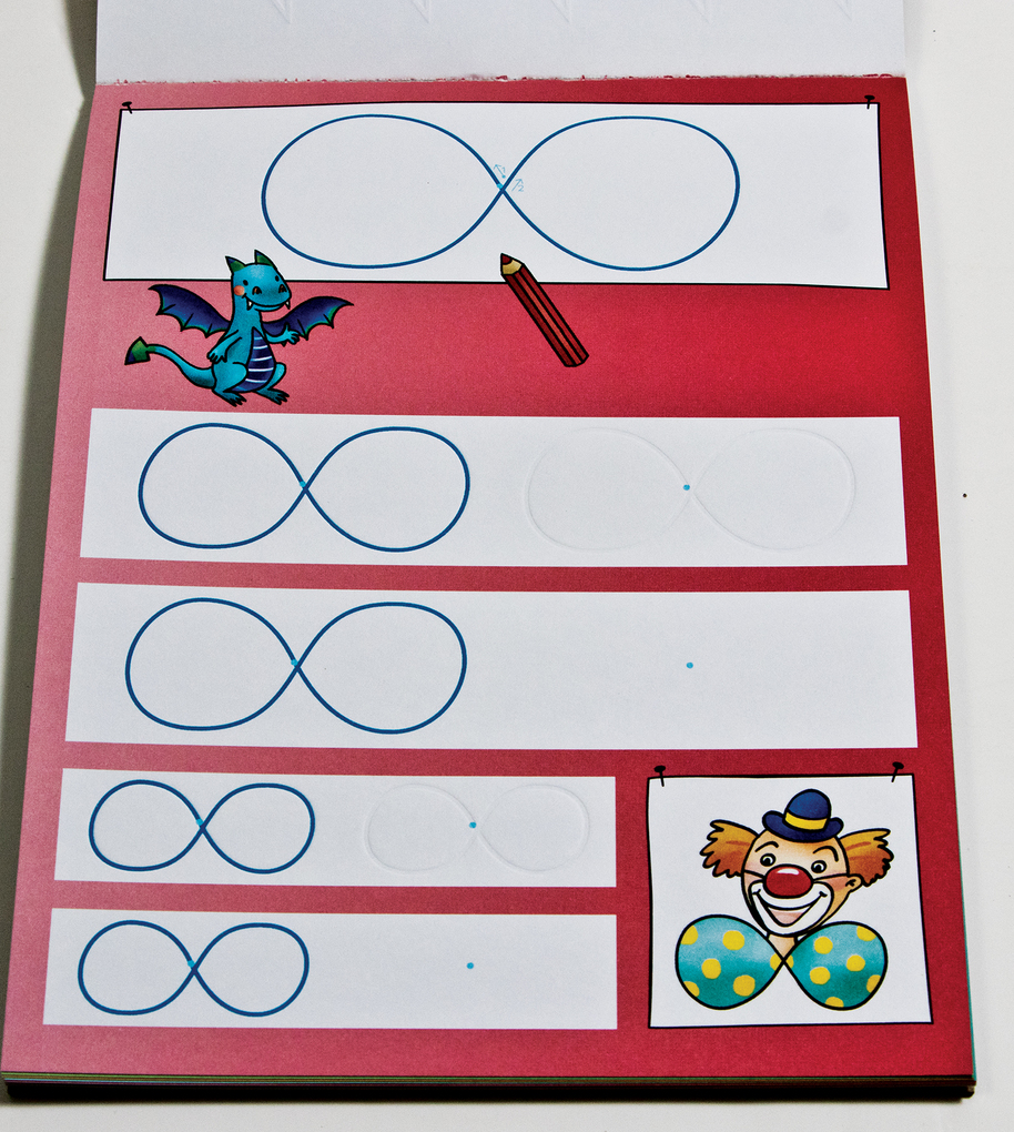 Weitere Ansicht: Erstes Schreiben mit Spurrillen. Schwungübungen | Helen Seeberg