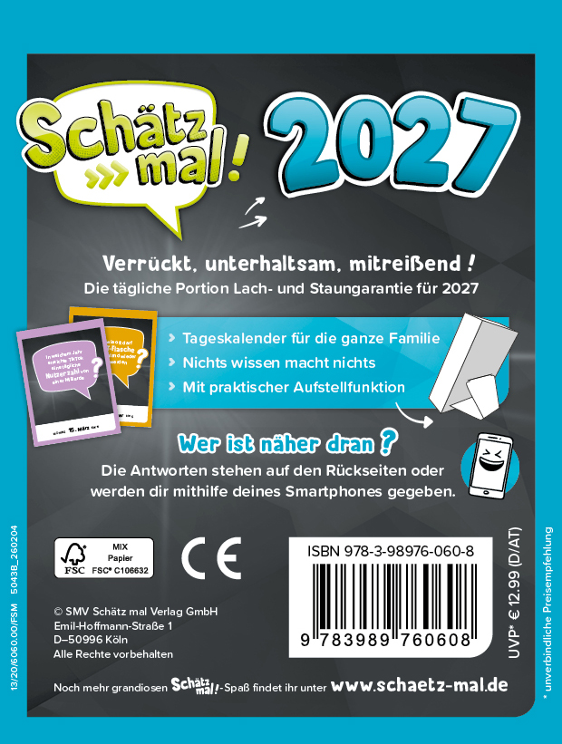 Weitere Ansicht: Schätz mal! Kalender 2027