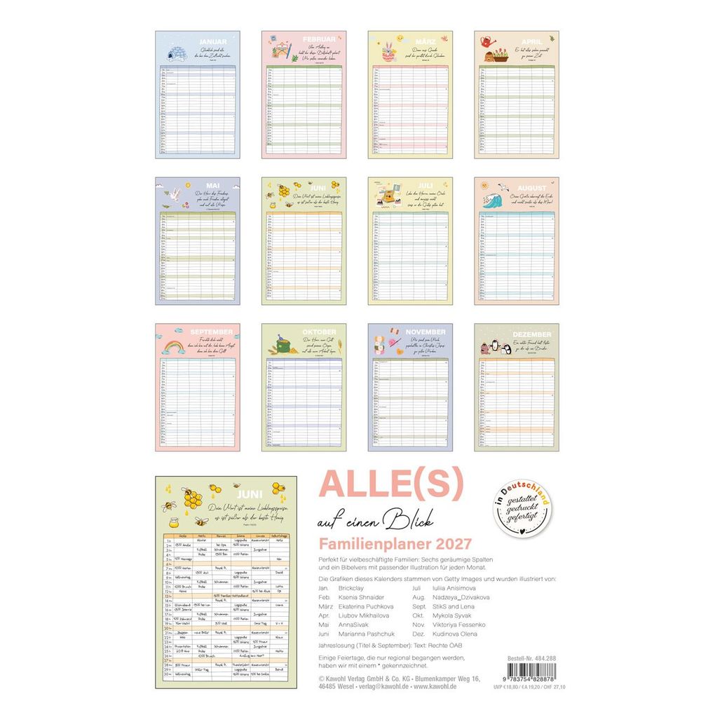 Weitere Ansicht: Familienplaner 2027