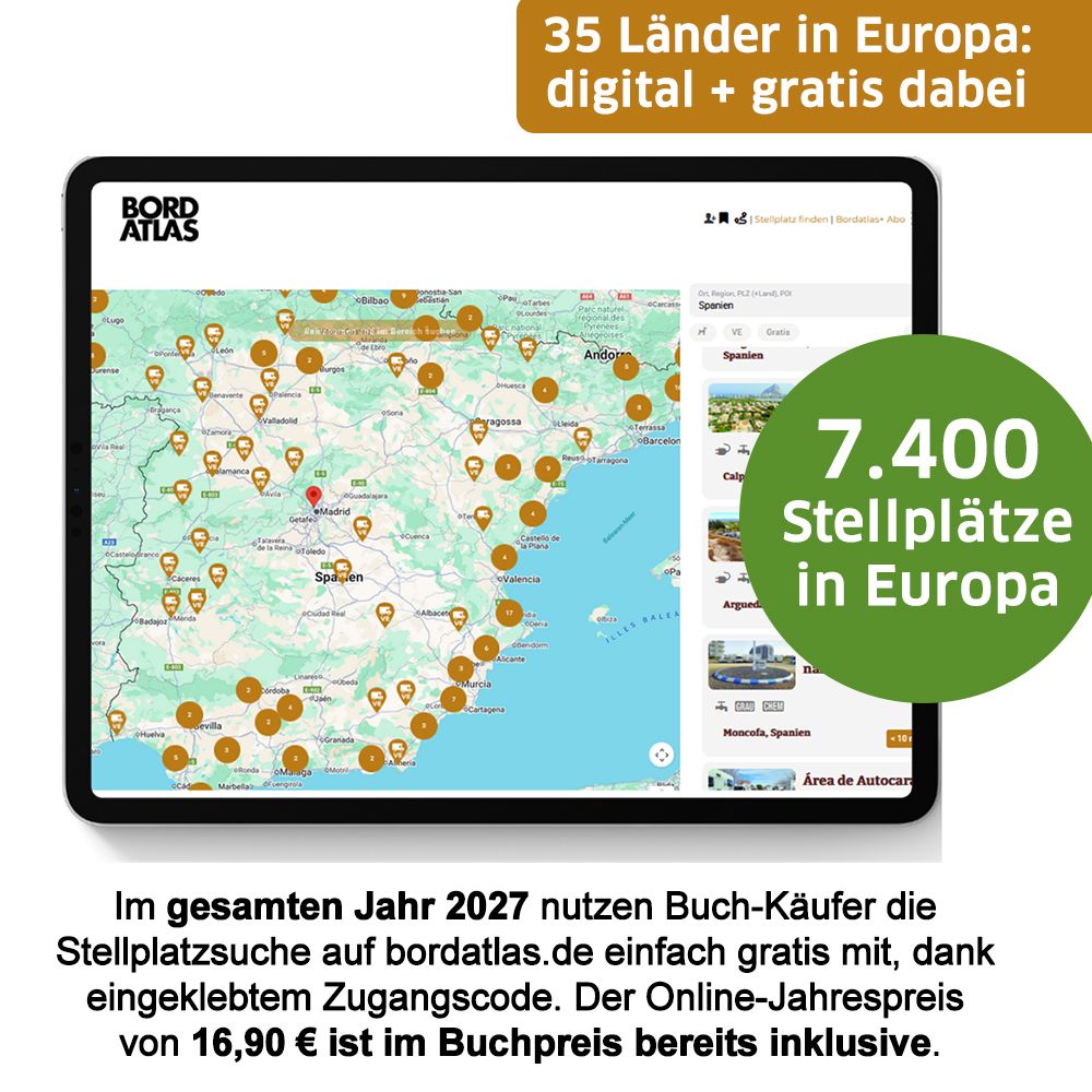 Weitere Ansicht: Bordatlas Stellplatzführer 2027
