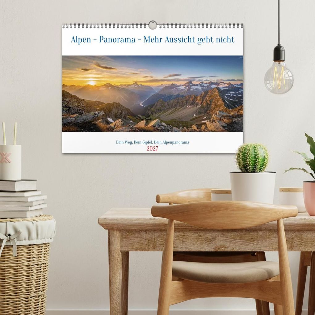 Weitere Ansicht: Alpen - Panorama - Mehr Aussicht geht nicht (Wandkalender 2027 DIN A3 quer), CALVENDO Monatskalender | Torsten Irmer, Calvendo