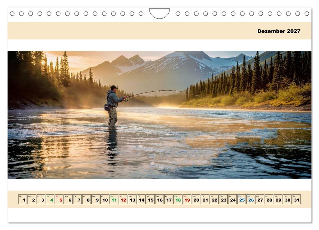 Weitere Ansicht: Alaska - Angeln auf Lachs - Panorama (Wandkalender 2027 DIN A4 quer), CALVENDO Monatskalender | Torsten Irmer, Calvendo