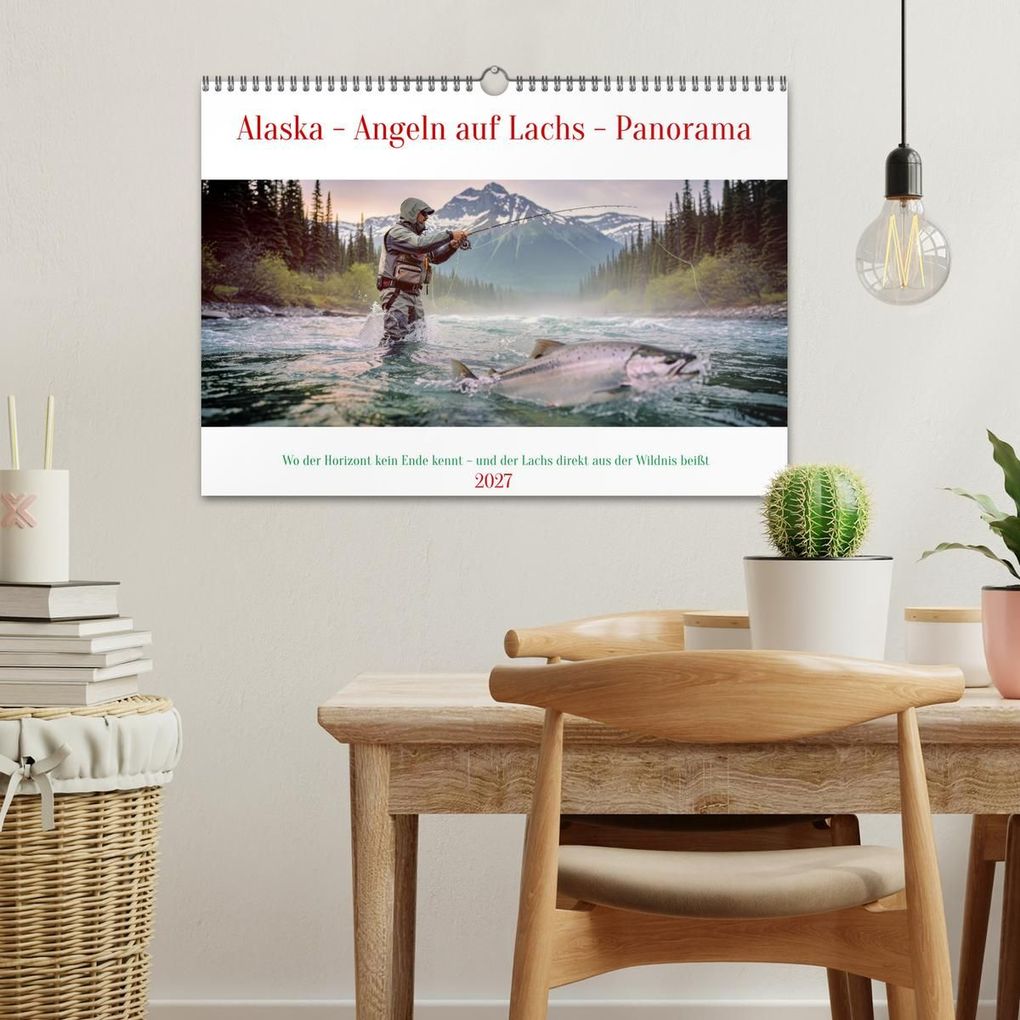 Weitere Ansicht: Alaska - Angeln auf Lachs - Panorama (Wandkalender 2027 DIN A3 quer), CALVENDO Monatskalender | Torsten Irmer, Calvendo