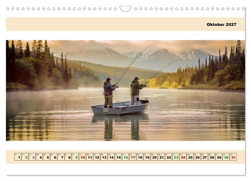 Weitere Ansicht: Alaska - Angeln auf Lachs - Panorama (Wandkalender 2027 DIN A3 quer), CALVENDO Monatskalender | Torsten Irmer, Calvendo