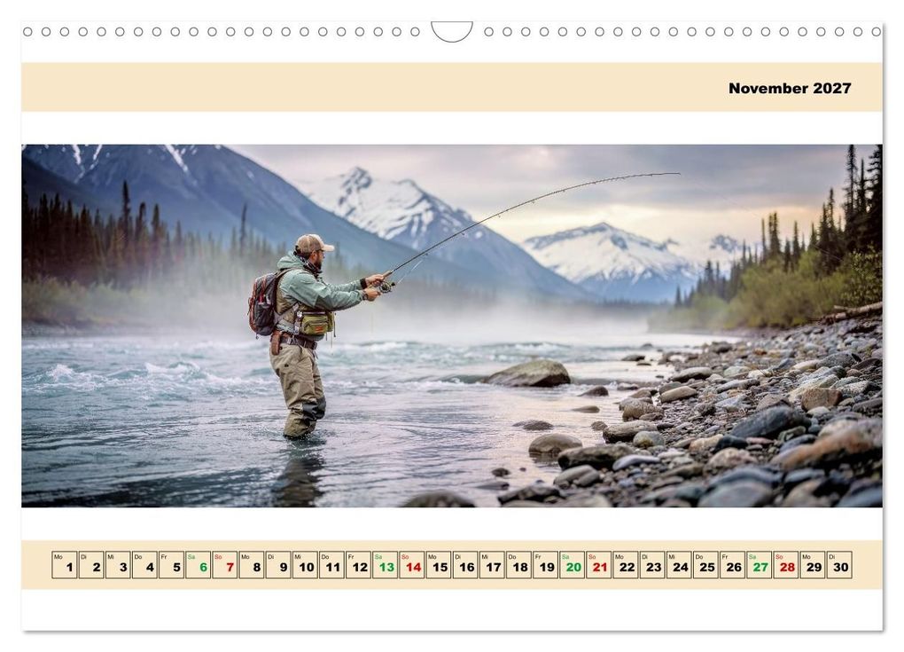 Weitere Ansicht: Alaska - Angeln auf Lachs - Panorama (Wandkalender 2027 DIN A3 quer), CALVENDO Monatskalender | Torsten Irmer, Calvendo
