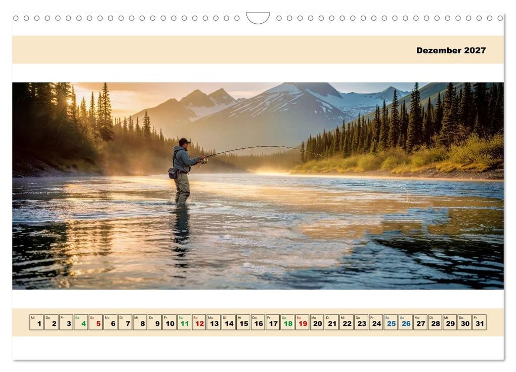Weitere Ansicht: Alaska - Angeln auf Lachs - Panorama (Wandkalender 2027 DIN A3 quer), CALVENDO Monatskalender | Torsten Irmer, Calvendo