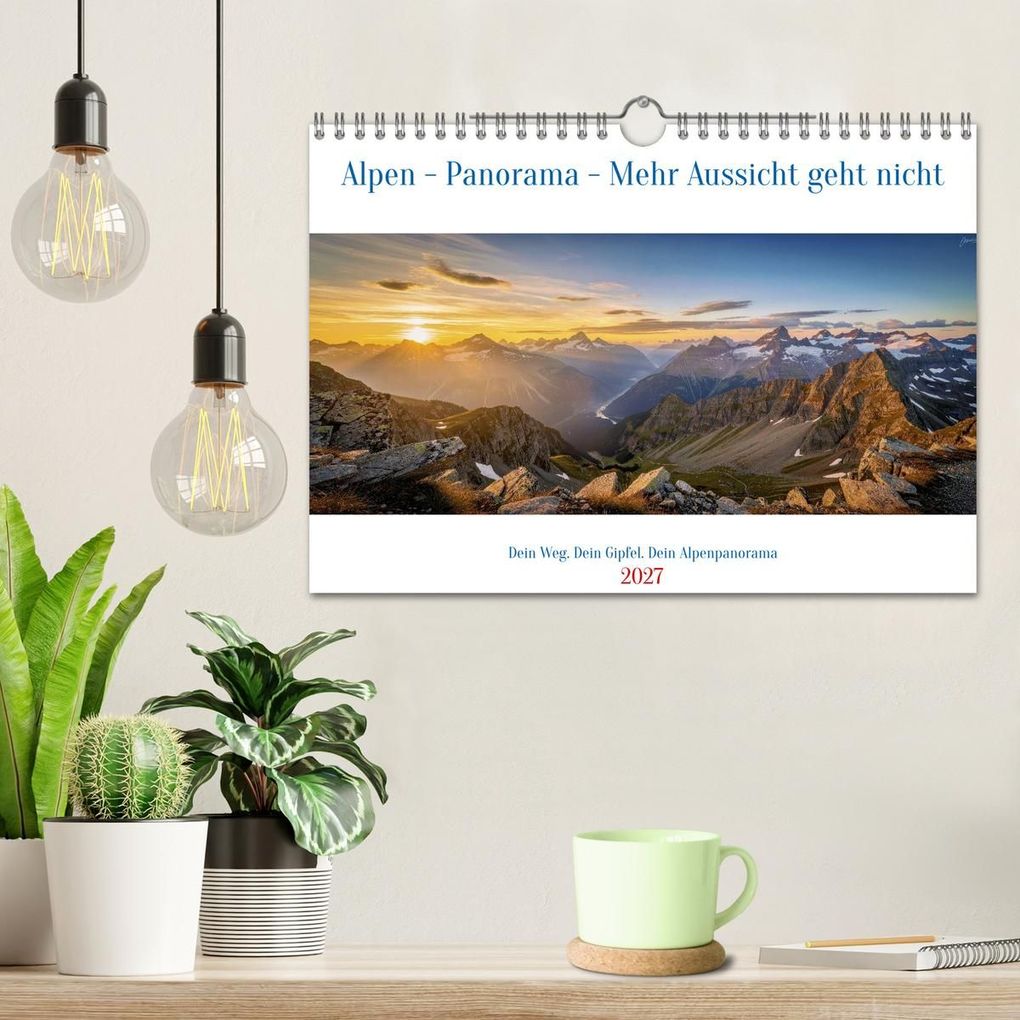 Weitere Ansicht: Alpen - Panorama - Mehr Aussicht geht nicht (Wandkalender 2027 DIN A4 quer), CALVENDO Monatskalender | Torsten Irmer, Calvendo