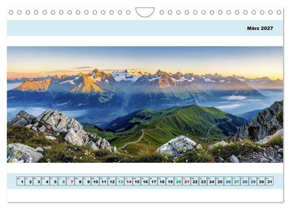 Weitere Ansicht: Alpen - Panorama - Mehr Aussicht geht nicht (Wandkalender 2027 DIN A4 quer), CALVENDO Monatskalender | Torsten Irmer, Calvendo