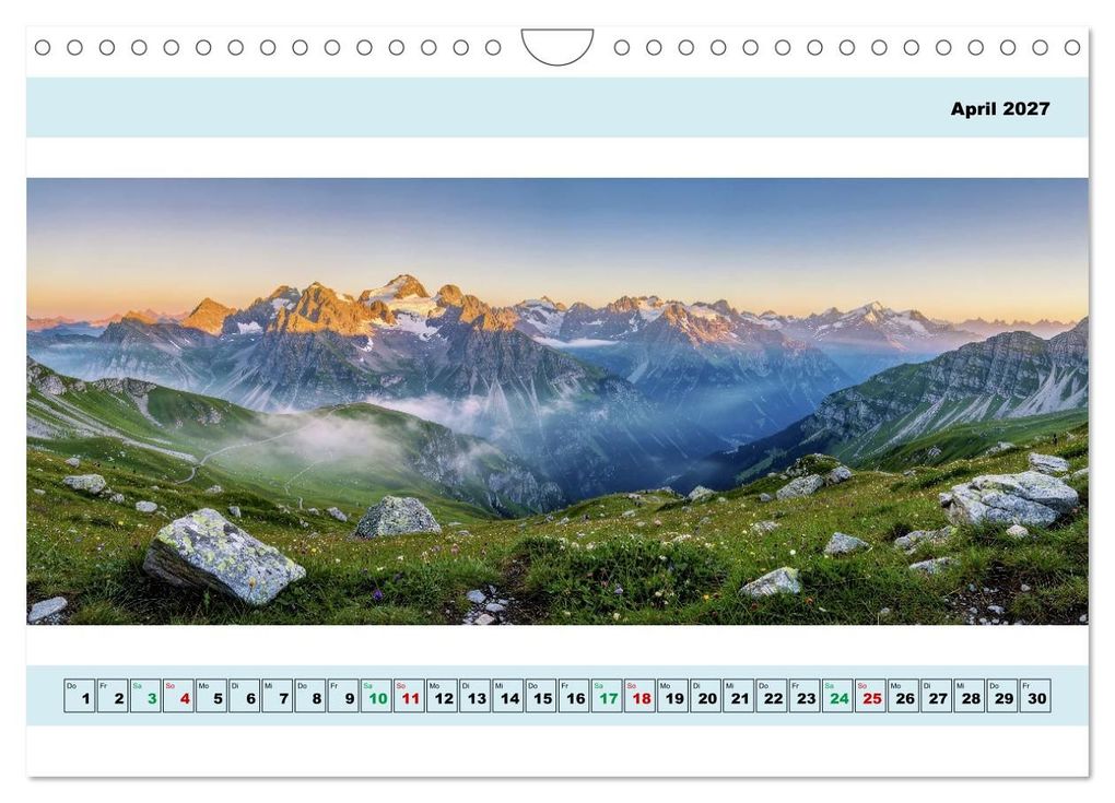 Weitere Ansicht: Alpen - Panorama - Mehr Aussicht geht nicht (Wandkalender 2027 DIN A4 quer), CALVENDO Monatskalender | Torsten Irmer, Calvendo