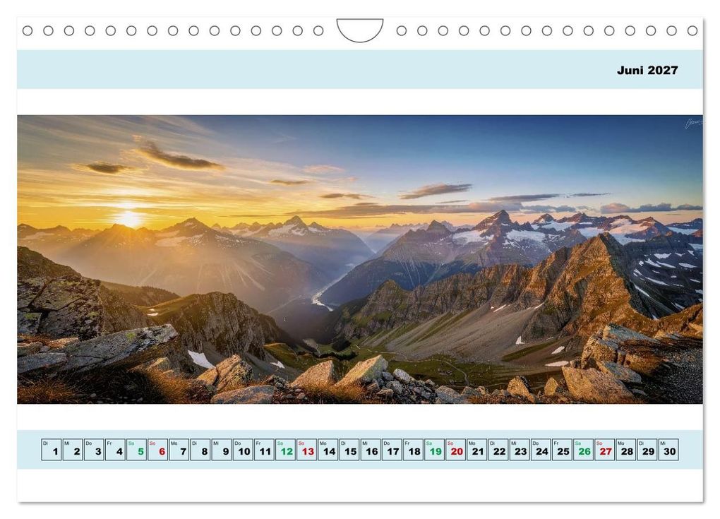 Weitere Ansicht: Alpen - Panorama - Mehr Aussicht geht nicht (Wandkalender 2027 DIN A4 quer), CALVENDO Monatskalender | Torsten Irmer, Calvendo