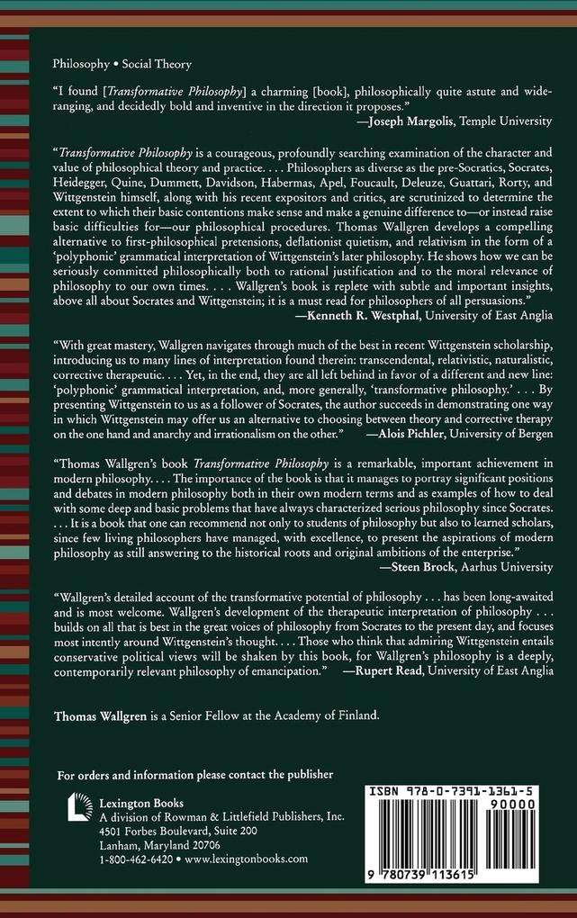 Weitere Ansicht: Transformative Philosophy | Thomas Wallgren