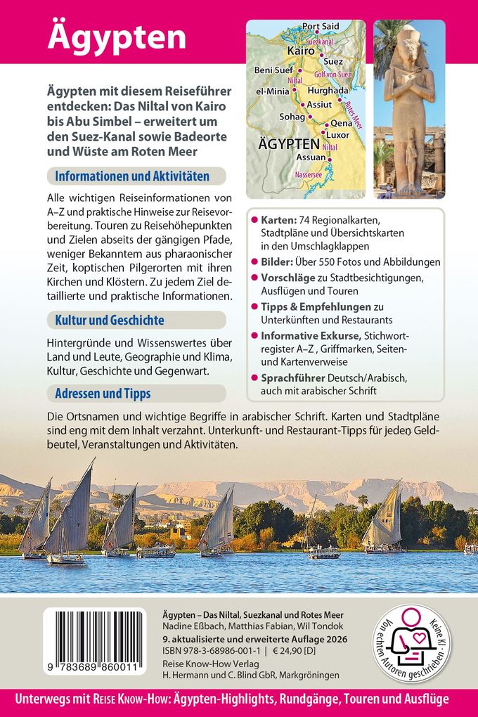 Weitere Ansicht: Reise Know-How Reiseführer Ägypten | Nadine Eßbach, Matthias Fabian, Wil Tondok