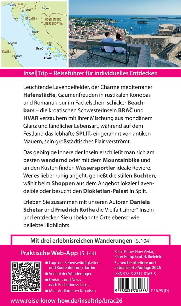 Weitere Ansicht: Reise Know-How InselTrip Bra & Hvar mit Split | Daniela Schetar, Friedrich Köthe